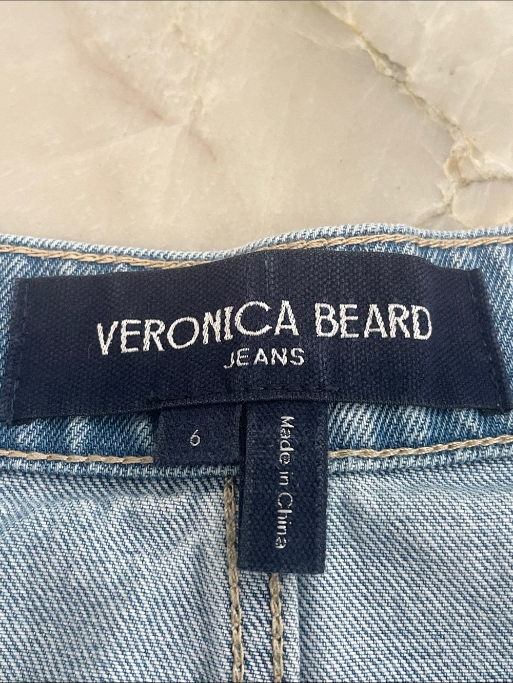 Veronica Beard Diaz Denim Designer Skort in Silverwood Blue Size 6 - Picture 6 of 7
